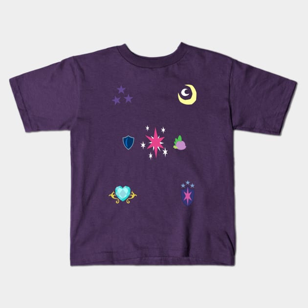 My little Pony - Sparkle Family Cutie Mark Special V2 (Nyx) Kids T-Shirt by ariados4711